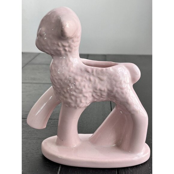 Haeger Other - Haeger Pottery Pink baby Lamb Planter Mid Century Vintage Nursey Decor Baby Room